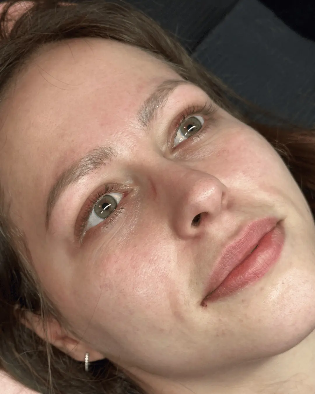 Før-billede af Kristin Ósk Gretarsdóttir uden Lash Extensions hos BeautyByDau i Sønderborg.