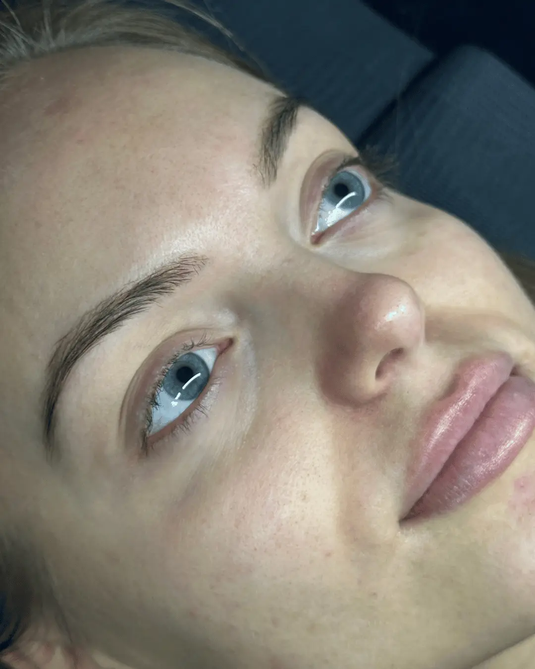 Før-billede af Nanna Barbara Honore uden Lash Extensions hos BeautyByDau i Sønderborg.